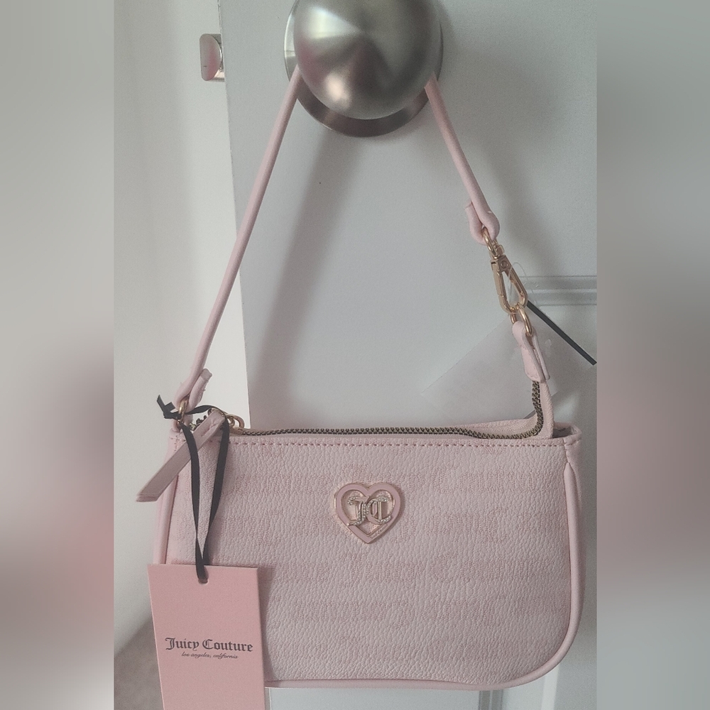 Juicy couture mini light pink flawless wristlet purse